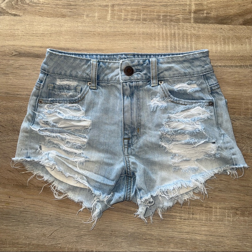 American Eagle Distressed Denim Cutoff Shorts